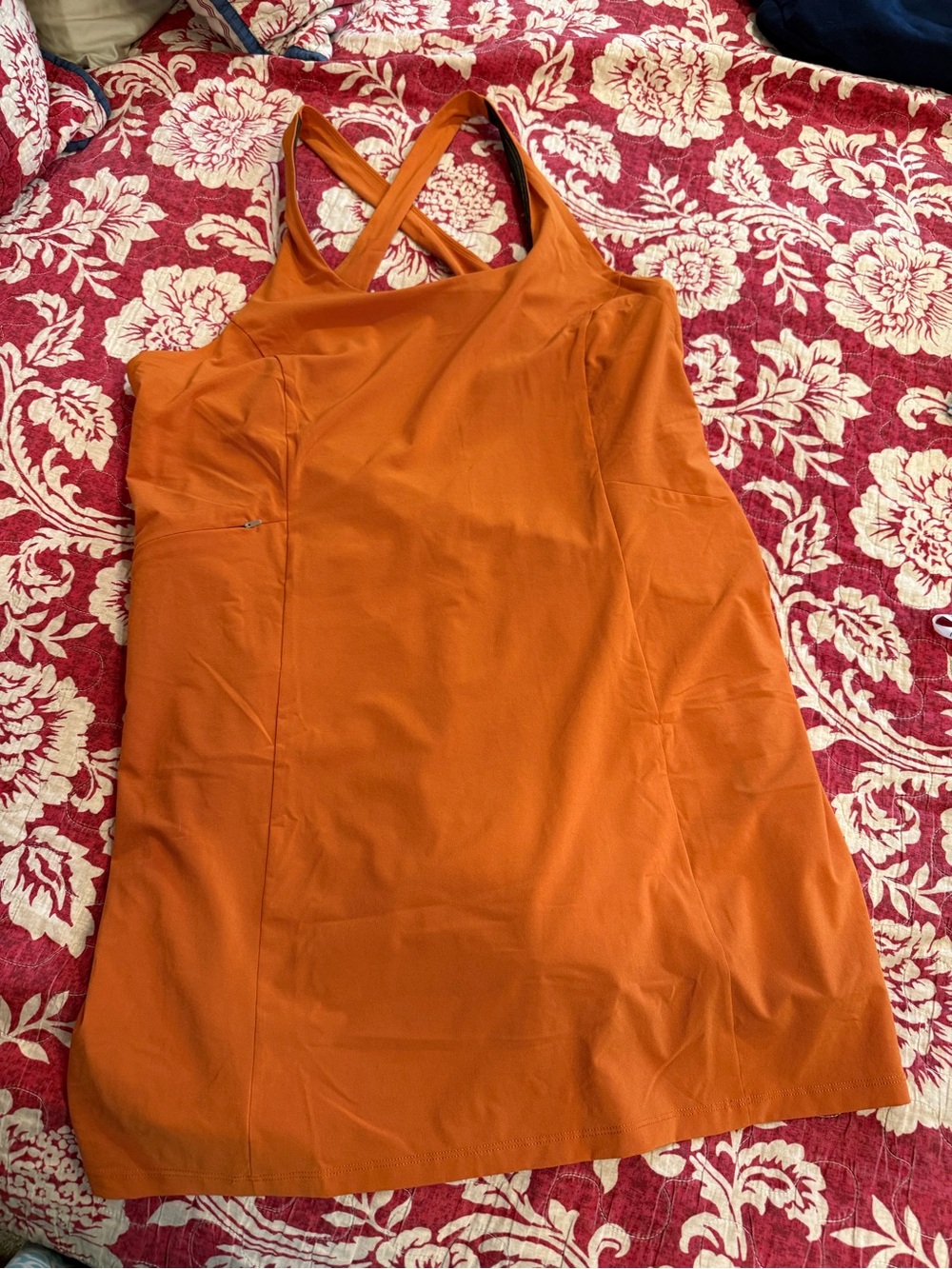 REI Co-op Black and Orange Performance Tank Top